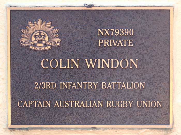 Windon Colin Kokoda Track Memorial Walkway