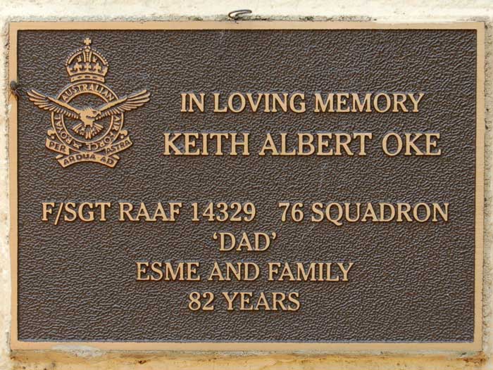 Oke Keith Albert Kokoda Track Memorial Walkway