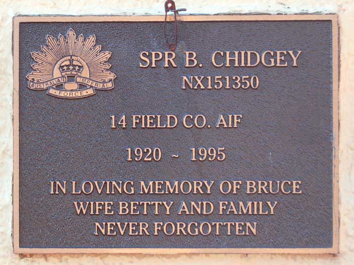 Chidgey, B. - Kokoda Track Memorial Walkway